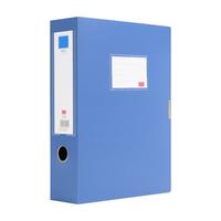 全心 A4塑料档案盒75mm加厚PP粘扣文件盒收纳盒财务凭证资料盒单只 6606