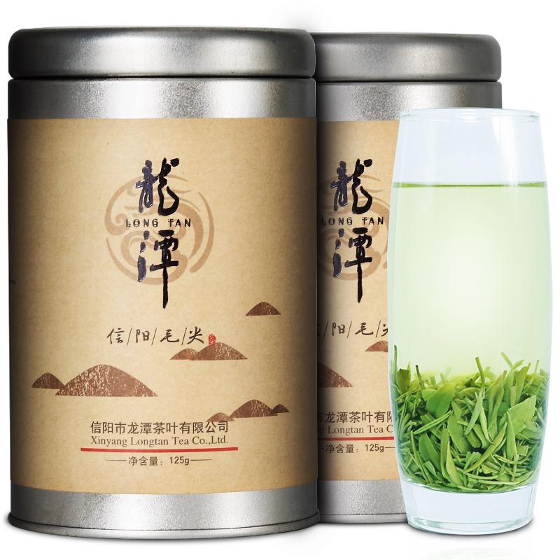  LONG TAN/龙潭 雨前茶 信阳毛尖茶 铁罐