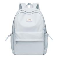 LEE双肩包男生2025通勤书包女大上课电脑包初中高中背包 糖果蓝