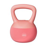 BILLNA诺德玛灌水软壶铃女家用练臀软式壶铃运动力量训练提壶哑铃 恋爱粉【初级-壶铃4KG】