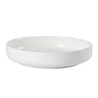 千夜盘子家用碗盘餐具简约纯白菜盘大容量饭盘深盘汤盘圆盘草帽盘 【加深】8英寸圆盘【4个】