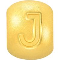 周生生 黄金转运珠 足金Charme字母串珠 单颗定价爱意 字母J