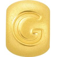 周生生 黄金转运珠 足金Charme字母串珠 单颗定价爱意 字母G