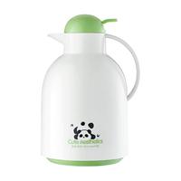 物生物（RELEA）保温壶家用大容量保温热水壶热水瓶暖水壶暖壶玻璃内胆保温瓶暖瓶 2.2L-胖达翠竹绿