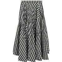 MOUSSY 女装文艺感不规则格纹半身裙028ISA30-3021 165花纹灰色 S