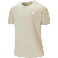 XTEP特步吸湿速干短袖男夏季训练短T恤透气高弹运动上衣 肉桂灰 2XL