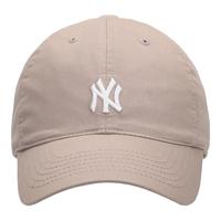 美职棒（MLB）男女帽子软顶棒球帽休闲鸭舌帽户外运动夏季遮阳帽 纽约洋基队/米黄色/77 均码 F