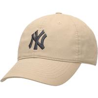 美职棒（MLB）男女帽子软顶棒球帽休闲鸭舌帽户外运动夏季遮阳帽 纽约洋基队/沙棕色/66 均码 F