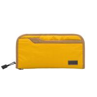 GOX护照夹护照包证据收纳包旅行大容量带隔层手机包男女便携式尼龙包 姜黄 大号