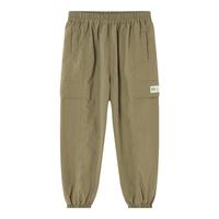 迪士尼（Disney）童装男女童工装长裤子2025年春秋加绒儿童耐磨休闲运动休闲裤 军绿 140