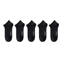 松山棉店棉袜防臭【男短筒】5黑色男袜(39-44码) 男袜(40-45码)
