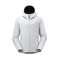 巍德(VAUDE)polartec抓绒衣男保暖t恤长袖户外登山骑行连帽抓绒外套VG2432104 雾灰色 2XL(171-190斤)
