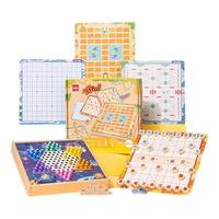 得力(deli)10合一围棋象棋五子棋跳棋女孩玩具多功能桌游玩具 YW104