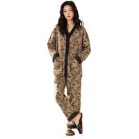 【中式风 典雅植物】春夏女长袖开衫可外穿睡衣舒适家居服套装