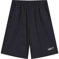 鸿星尔克(ERKE)童装男女大小童涤纶夏季速爽透气五分短裤正黑165