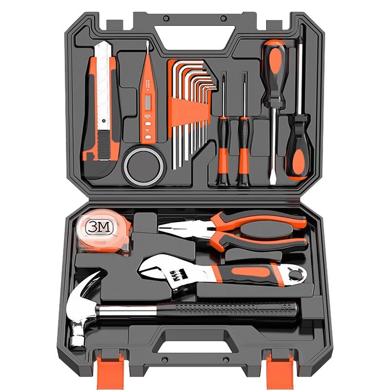 一号工厂家用20件套家用工具箱套装五金工具套装家庭维修多功能工具组合 【家装基础】维修套装