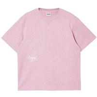 杰克·琼斯（JACK&JONES）25年男装纯棉短袖t恤男士春夏季宽松复古做旧字母刺绣重磅半袖 C17紫丁香 L