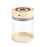 杰凯诺高硼硅咖啡豆储存罐密封真空玻璃咖啡罐保鲜防潮收纳储存瓶 800ML 【约装200g豆子】800ml