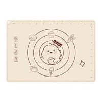 美进家(MEIJINJIA)硅胶揉面垫食品级70cm*50cm擀面垫和面垫加厚防滑案板烘焙4件套 【硅胶揉面垫4件套】50*70cm