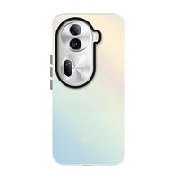 暴走 适用oppo reno11手机壳 oppo reno11保护套 硅胶软边简约半透明全包防摔镭射渐变高级感磨砂硬壳 【极光渐变✅磨砂亲肤】