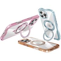 ANKER安克支点壳pro 适用iPhone15Pro苹果手机保护套磁吸充电旋转SGS认证气囊防摔高透撞色支架壳 钛色 【钛原色】气囊支架壳