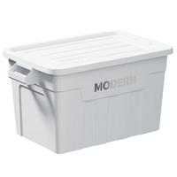 稻草熊特大号加厚收纳钢化箱大容量强韧性塑料衣物书籍零食整理箱储物箱 璧山绿【单只滑轮款】 154L【76*47*43cm】