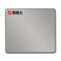 黑格士PORON鼠标垫电竞游戏布垫防水高端聚氨酯底胶强大吸力防滑FPS精准定位舒适手感大号灰色