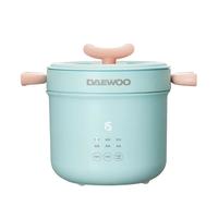 大宇（DAEWOO）大宇电饭煲电饭锅1-2-3人食迷你家用小型微压煲蒸煮饭锅智能预约多功能小巧机身电饭煲 浅冰蓝 1.6L 【蒸笼款】