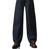 森马（Semir）森柔牛仔|牛仔裤女宽松锥形裤舒适2025春季长裤显高109125124003 L 原色牛仔98101