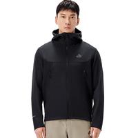 伯希和 风盾C24防风防泼水软壳衣冲锋衣 漫暮黑