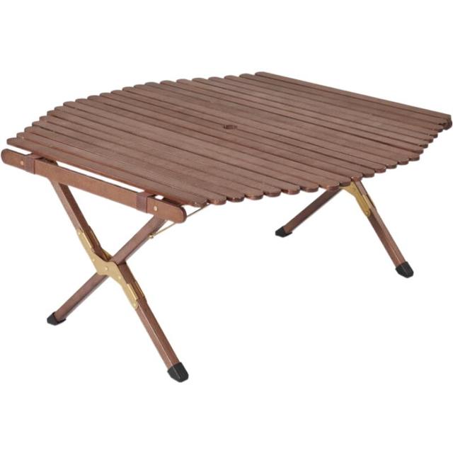 PLUS会员：挪客户外 户外折叠实木蛋卷桌