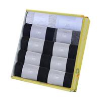 蔓楚袜子男抗菌防臭无骨缝合7a级袜子纯棉100%纯棉袜男袜四季中筒礼盒 5黑5混 礼盒装 10双 均码【鞋码39-43码】