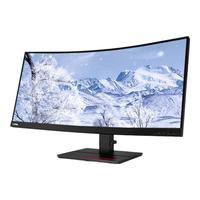 联想34英寸 3K曲面21:9带鱼屏 Type-C75w接口 高色域设计绘图 升降支架 电脑显示器 显示屏 T34w-30 34英寸3K曲面商务大屏 T34w-30