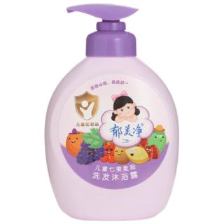 郁美净 七果儿童沐浴露洗发水二合一550g青少年宝宝沐浴保湿柔顺洗发水