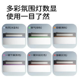JOMOO九牧多功能浴霸照明浴室风暖卫生间换气暖风机集成吊顶多合一 多功能风暖浴霸JDE43
