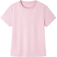 拇指白小T二代白色短袖T恤男女春夏三防纯棉白小丅打底衫上衣 女款粉色 XS