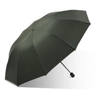 天堂 双人晴雨伞三折 10骨双人超大号简约经典折叠便携 纽曼绿