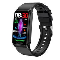 华米度无创血糖尿酸血压血脂智能运动手表手环体温血氧心率远程关注男女通用运动智能手表 酷炫黑 【无创血压血氧监测】