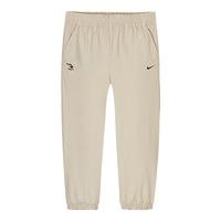 NIKE3BRAND 耐克童装排汗速干高弹长裤男女童防风侵入柔软舒适裤子 羽毛灰咖 130 /56 【身高116-122cm】