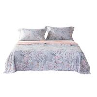 梦洁家纺 莱赛尔印花纯蚕丝夏被空调被芯 花雪(云霜灰)150×200cm 花雪 云霜灰 150cm*200cm