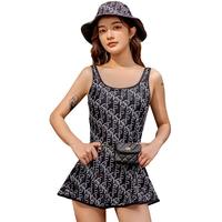 【可爱显瘦无帽子】泳衣女休闲运动连体泳裙时尚沙滩海边度假泳装