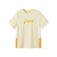 asics/亚瑟士童装25年夏季男女童运动吸湿透气T恤飓风秒干衣 3000黄色 130