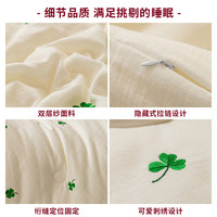 无印良品A类双层纱大豆纤维被子冬被加厚单人春秋被褥儿童棉被芯