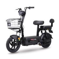 小鸟新国标电动自行车48V铅酸电池真空轮胎通勤代步两轮电瓶车电动车 G79 油黑【48V12A】 G48咖色（可提铅酸电池）