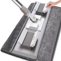 洁仕宝拖把家用一拖净免手洗2024平板地拖夹布懒人木地板墩布 40cm双排夹布拖把 共1抗菌布