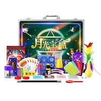 创意猪儿童魔术道具套装礼盒月光宝盒魔术盒变魔法玩具男孩10岁 【月光宝盒】400种魔术效果+加大道具+手提收纳箱