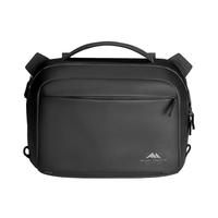 山木单肩摄影包10L黑色斜跨包单反微单数码收纳包骑行通勤背包防水耐磨存取快捷轻便相机包