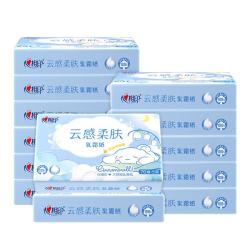 心相印 抽纸 云感柔肤IP款乳霜纸5层70抽12包M码 保湿面巾纸