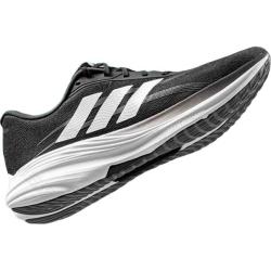 adidas JS2330 透气网面缓震 亮白/符点灰/极光黑 42.5 跑鞋