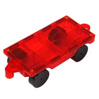 思创儿童磁力片彩窗构建片磁力车 玩具磁力积木玩具兼容 2pcs